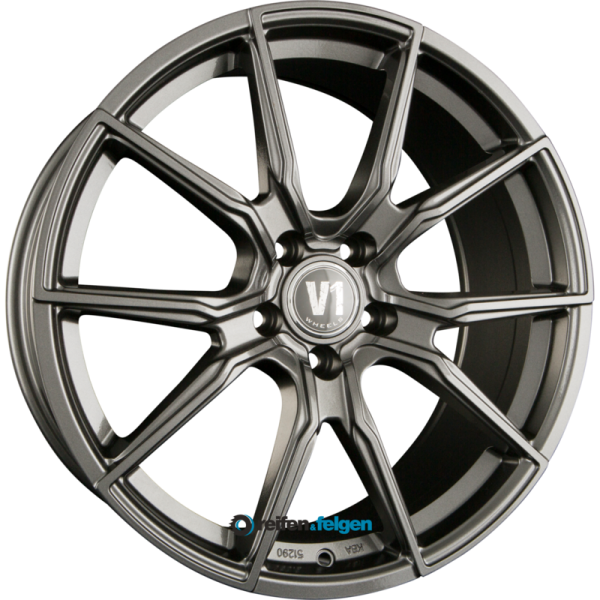 V1 Wheels V1 8.5x19 ET45 5x112 NB66.6 Daytona Grau Lackiert DG+