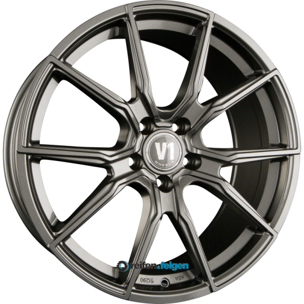 V1 Wheels V1 9x20 ET45 5x120 NB65.1 Daytona Grau Lackiert DG+