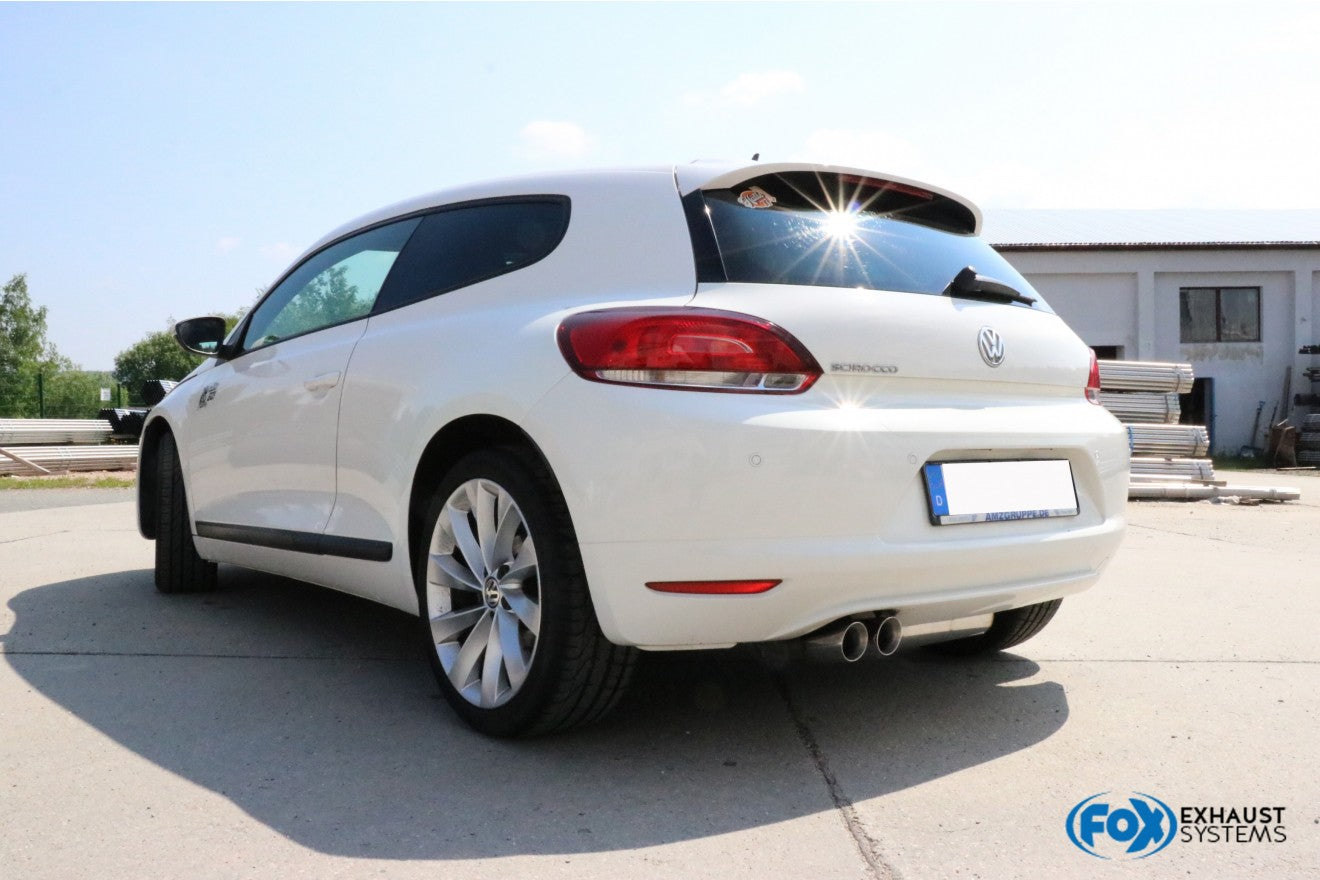Fox Auspuff Sportauspuff Komplettanlage für VW Scirocco 13 1,4l TSI 2,0l Bj. 08-