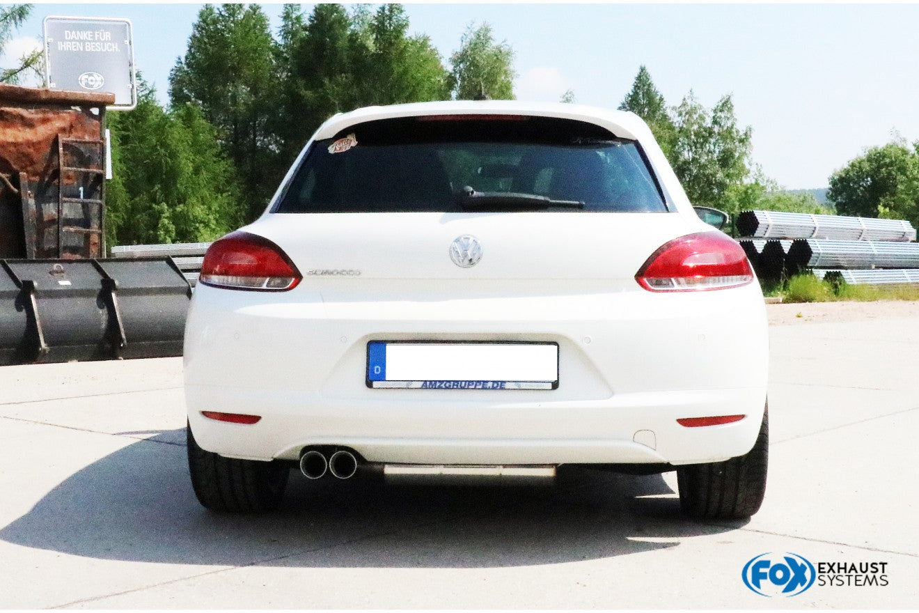 Fox Auspuff Sportauspuff Komplettanlage für VW Scirocco 13 1,4l TSI 2,0l Bj. 08-