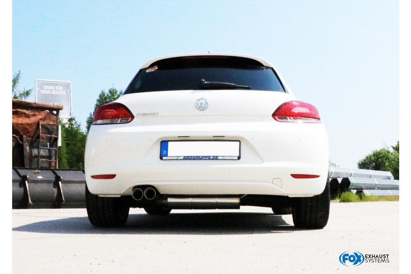Fox Auspuff Sportauspuff Komplettanlage für VW Scirocco 13 1,4l TSI 2,0l Bj. 08-