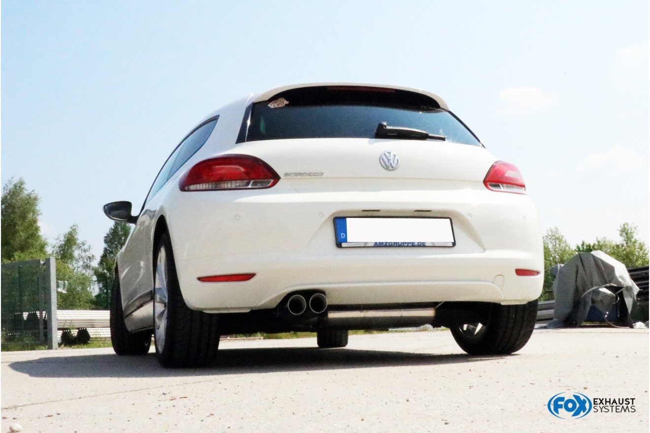 Fox Auspuff Sportauspuff Komplettanlage für VW Scirocco 13 1,4l TSI 2,0l Bj. 08-