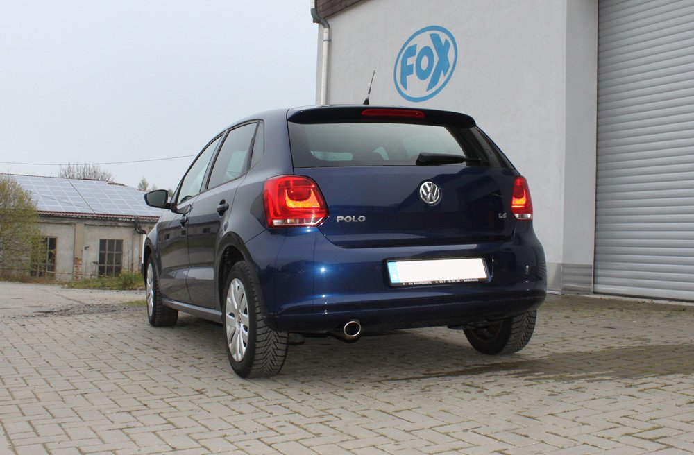 Fox Auspuff Sportauspuff Komplettanlage für VW Polo 6R 1.2l 44/51kW 1.4l 63kW