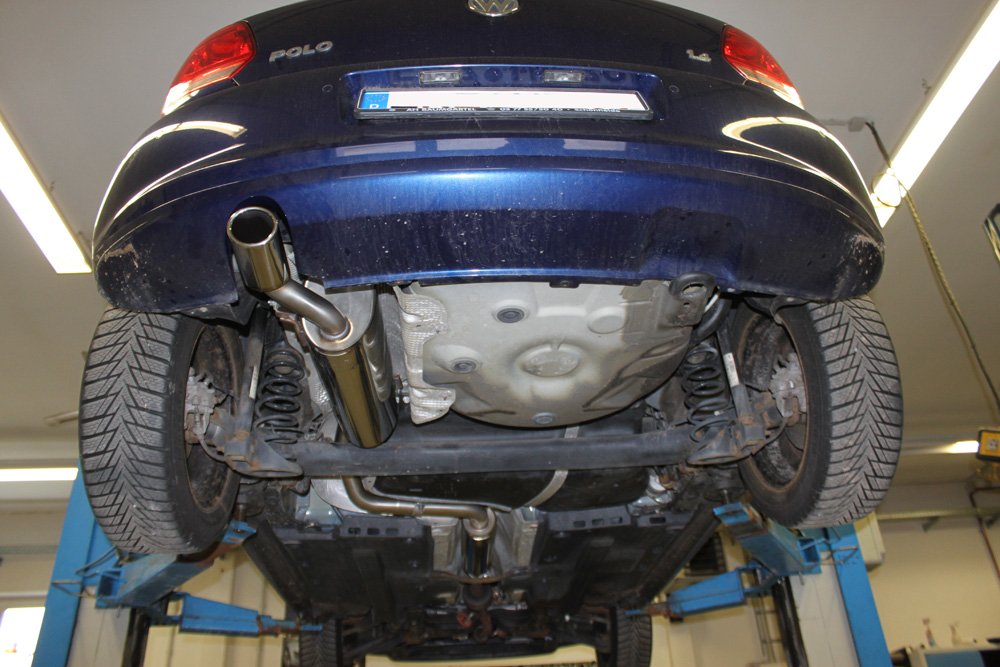 Fox Auspuff Sportauspuff Komplettanlage für VW Polo 6R 1.2l 44/51kW 1.4l 63kW