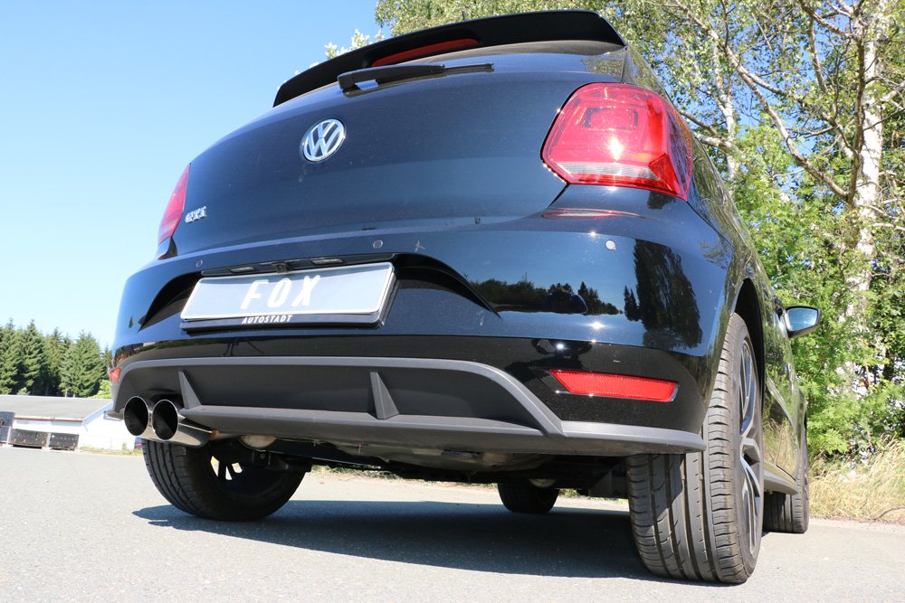 Fox Auspuff Sportauspuff Komplettanlage für VW Polo 6R 1,4l 103/110/132kW 1,8l