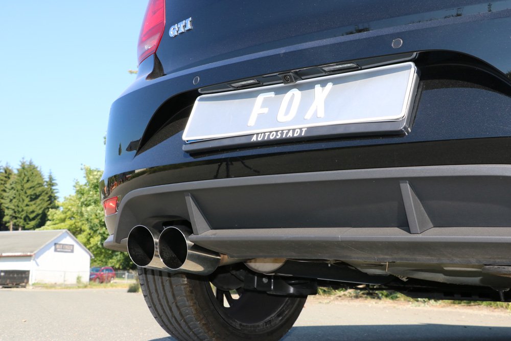 Fox Auspuff Sportauspuff Komplettanlage für VW Polo 6R 1,4l 103/110/132kW 1,8l
