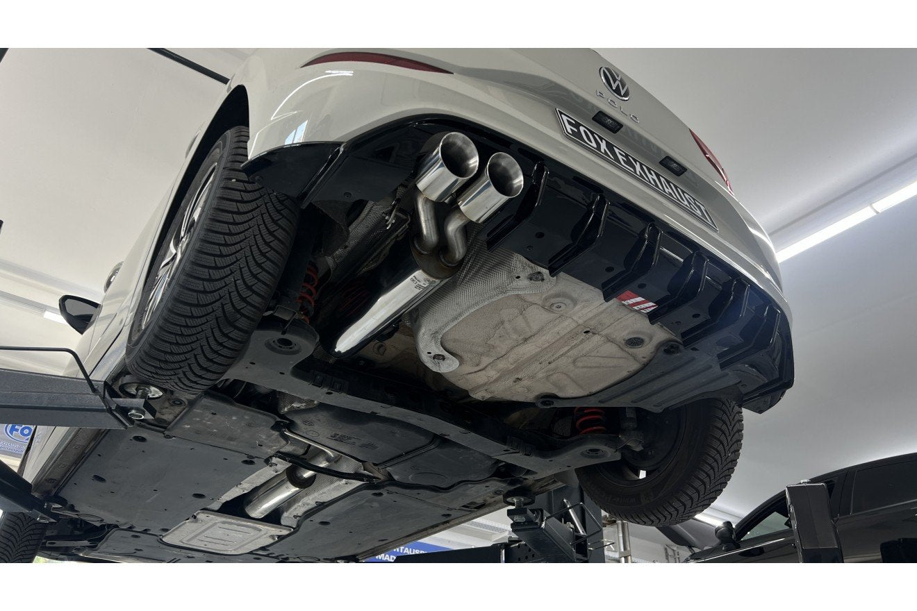 Fox Auspuff Sportauspuff Endschalldämpfer für VW Polo AW Facelift 1,0l 55/70kW