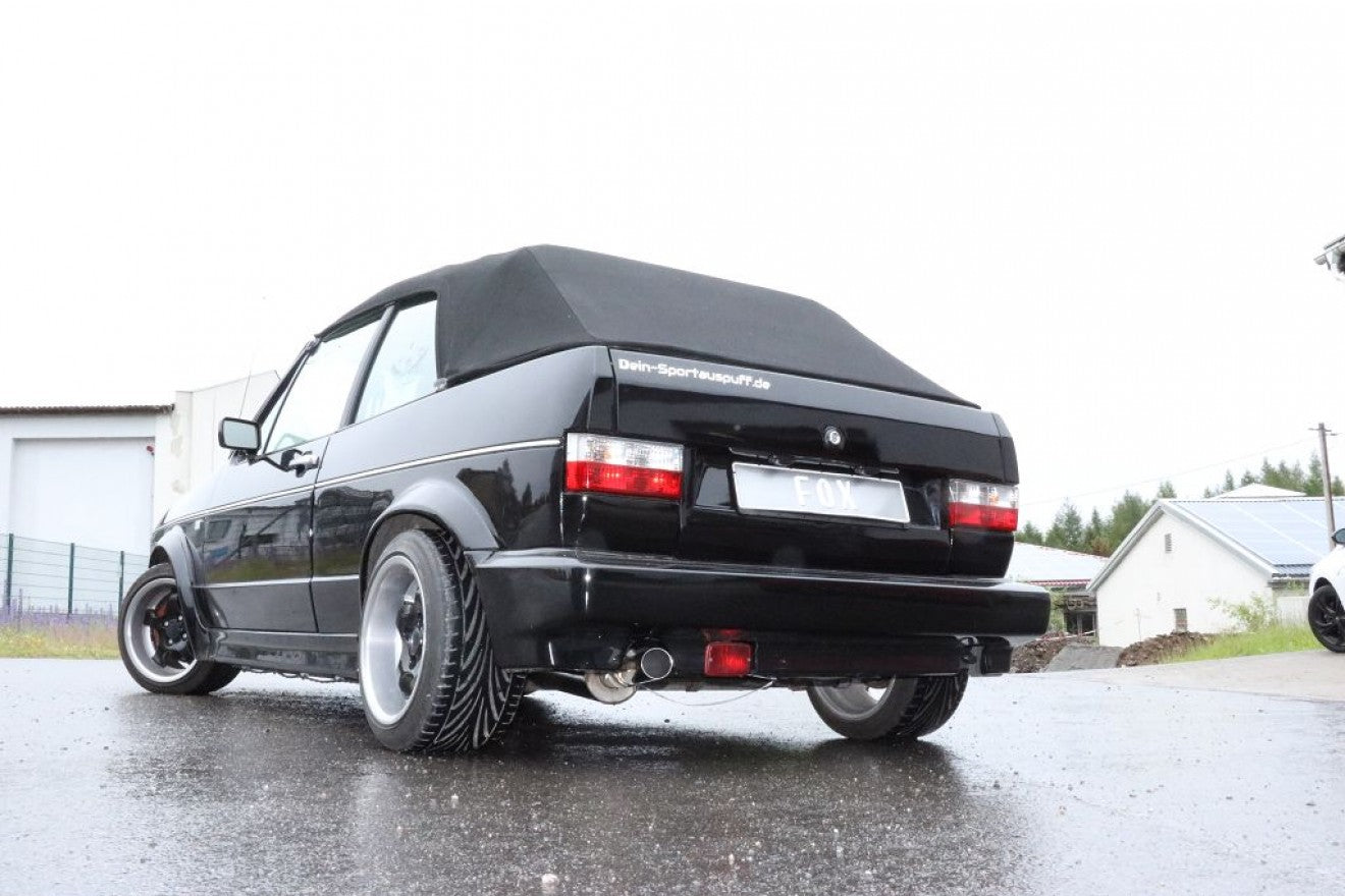 Fox Auspuff Sportauspuff Komplettanlage für VW Golf I Cabrio 1,8l 72kW