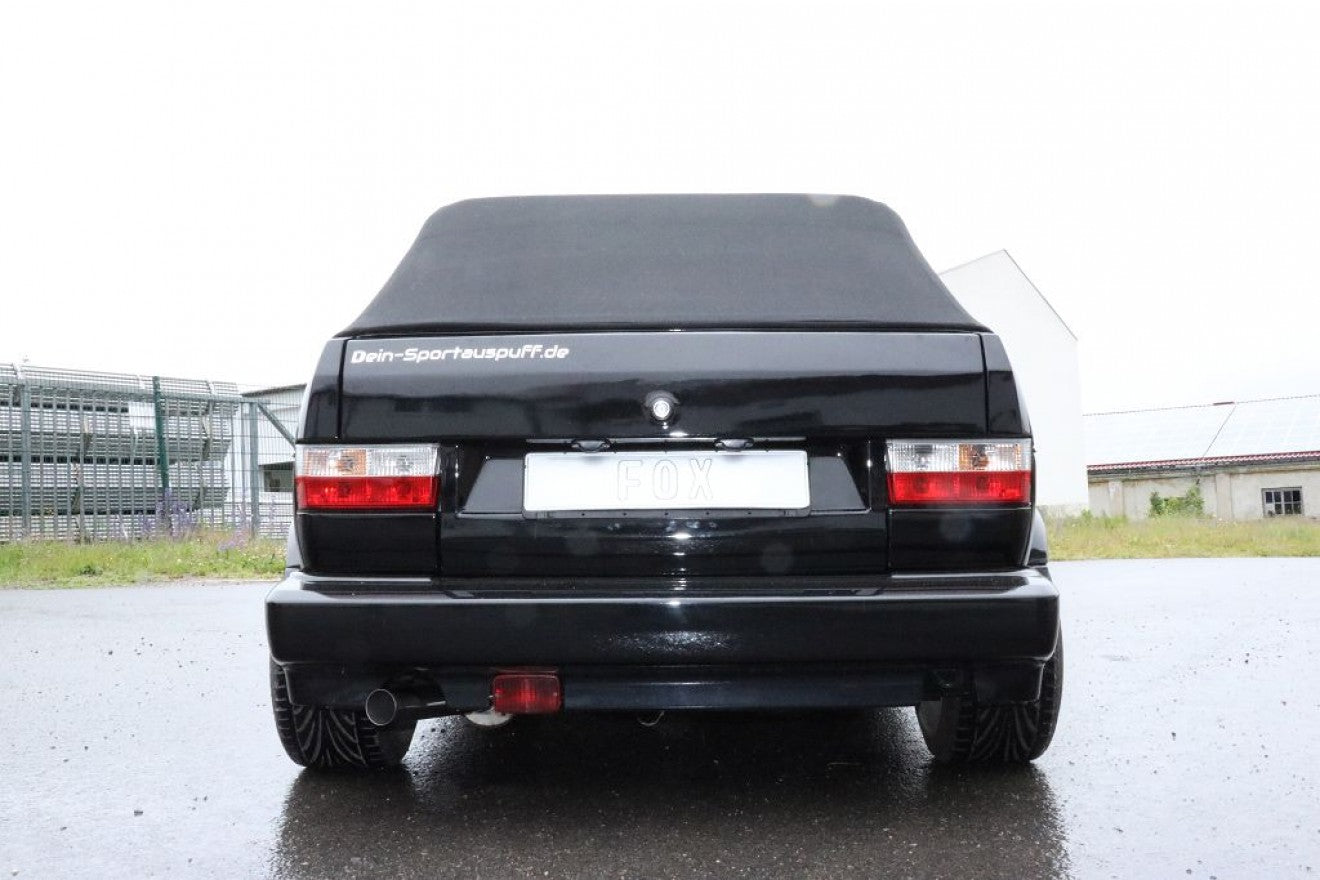 Fox Auspuff Sportauspuff Komplettanlage für VW Golf I Cabrio 1,8l 72kW