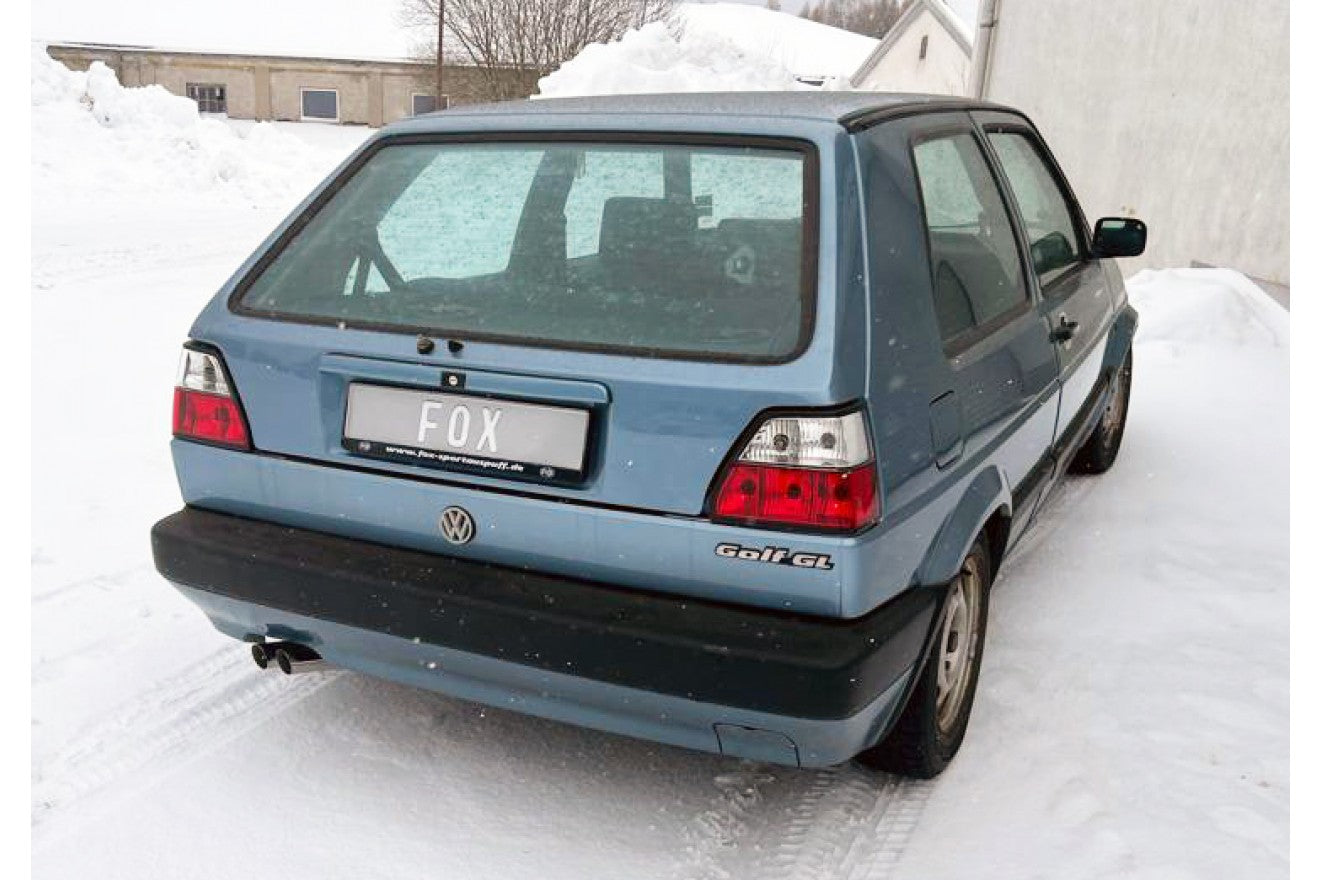 Fox Auspuff Sportauspuff Komplettanlage für VW Golf II 19E 1,0l 1,3l 1,6l 1,8l