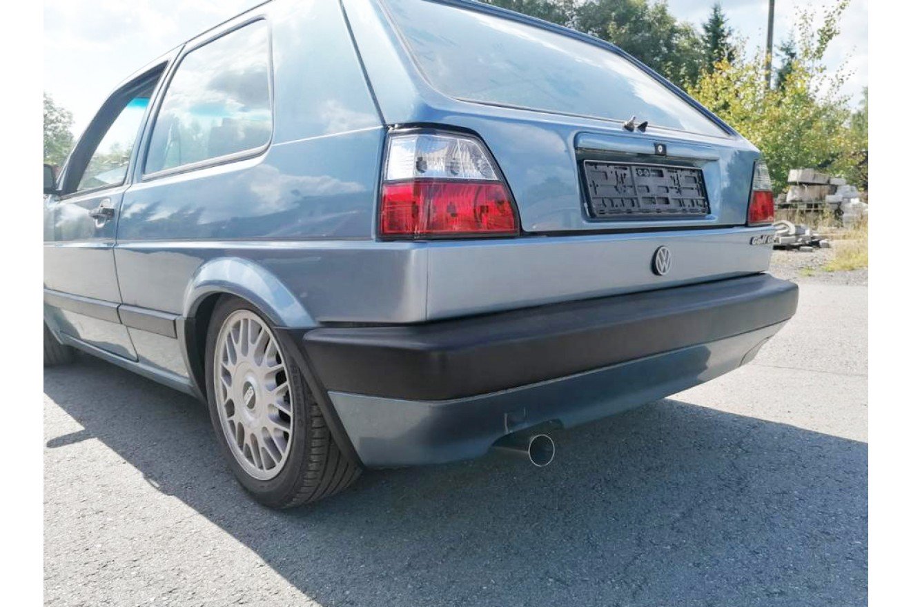 Fox Auspuff Sportauspuff Endschalldämpfer für VW Golf II 19E 1,0l 1,3l 1,6l 1,8l