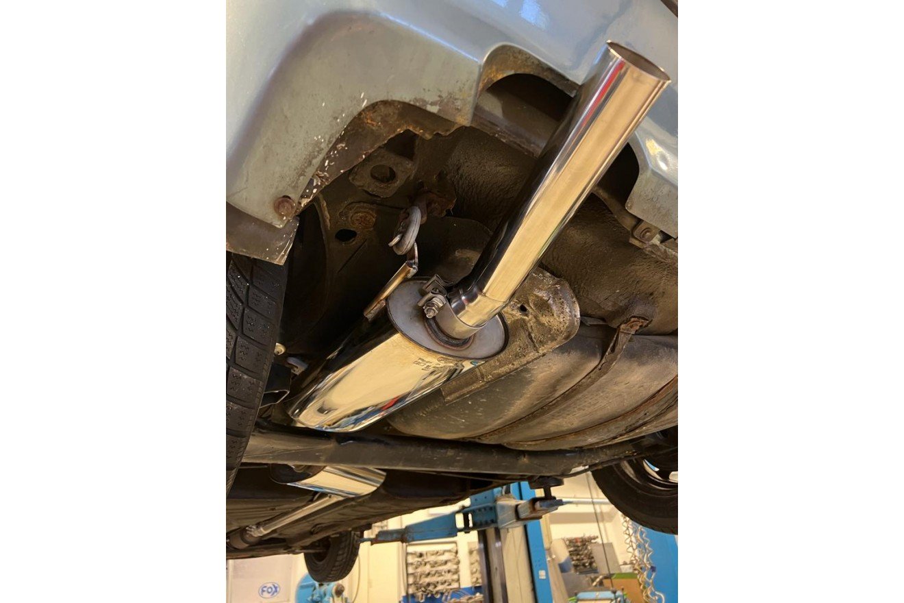 Fox Auspuff Sportauspuff Endschalldämpfer für VW Golf II 19E 1,0l 1,3l 1,6l 1,8l