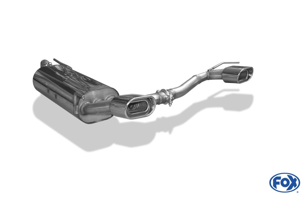 Fox Duplex Auspuff Sportauspuff Komplettanlage für VW Golf III Cabrio