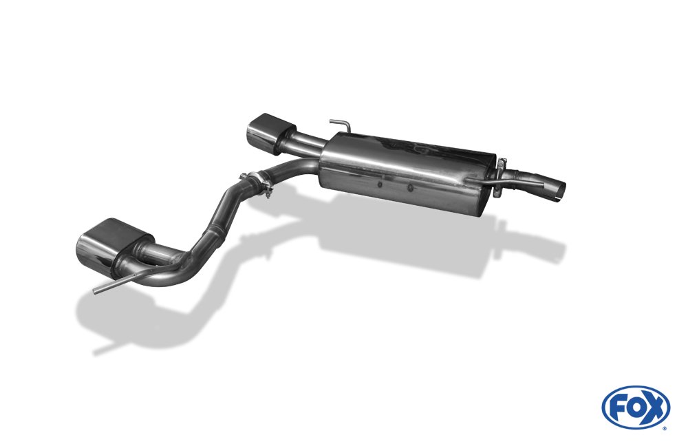 Fox Duplex Auspuff Sportauspuff Komplettanlage für VW Golf III Cabrio