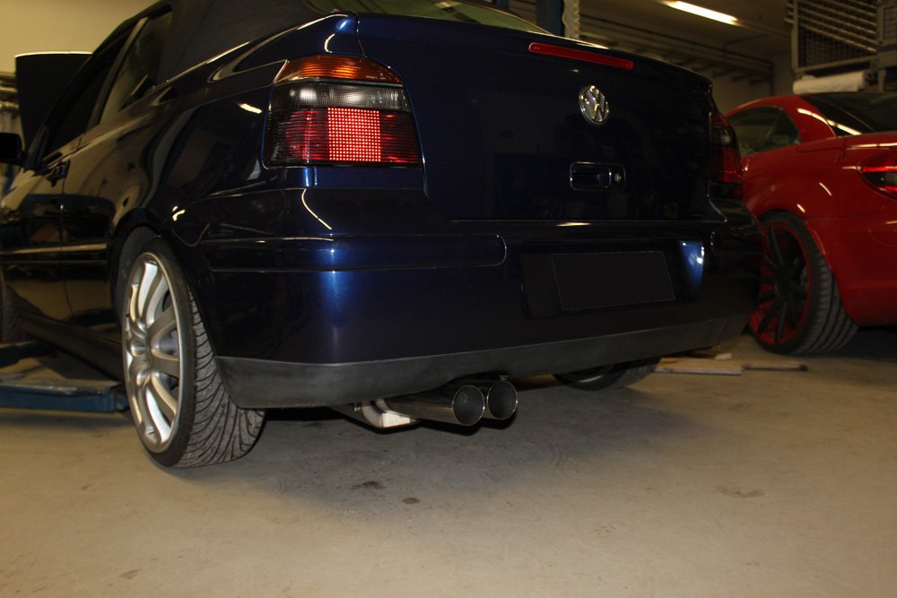 Fox Auspuff Sportauspuff Komplettanlage für VW Golf IV Cabriolet 1.9 TDI 66/81kW