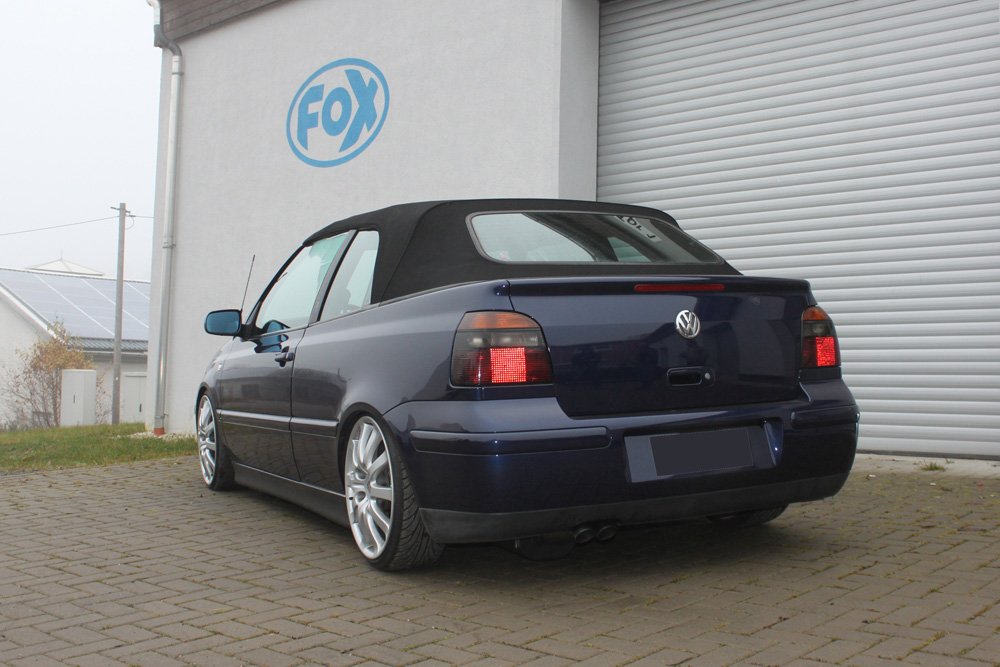 Fox Auspuff Sportauspuff Komplettanlage für VW Golf IV Cabriolet 1.9 TDI 66/81kW