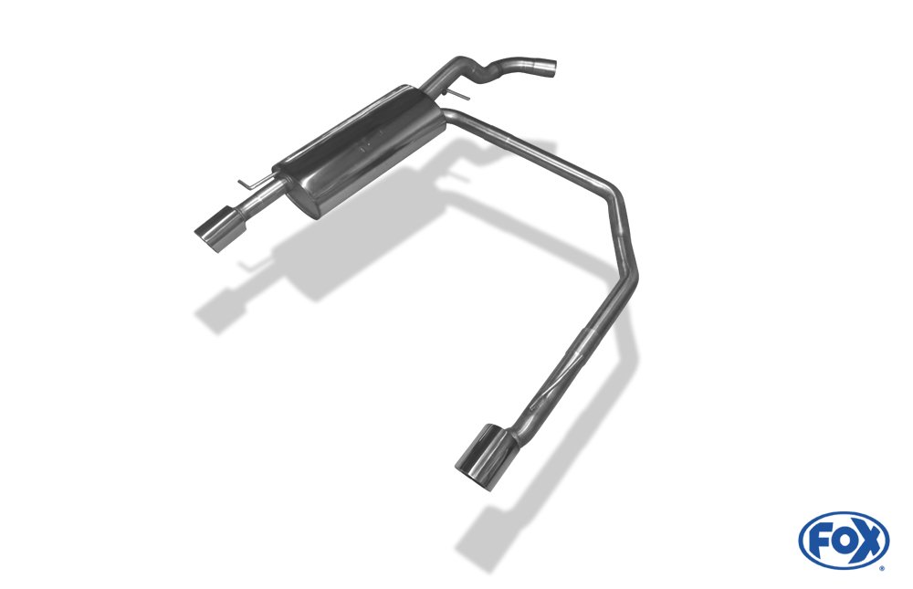 Fox Auspuff Sportauspuff Komplettanlage für VW Golf 4 1.4l 2 2.3l 1.4l