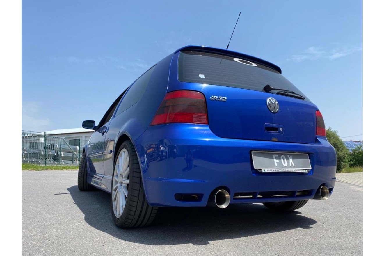 Fox Duplex Auspuff Sportauspuff Komplettanlage für VW Golf IV R32 3,2l 177kW