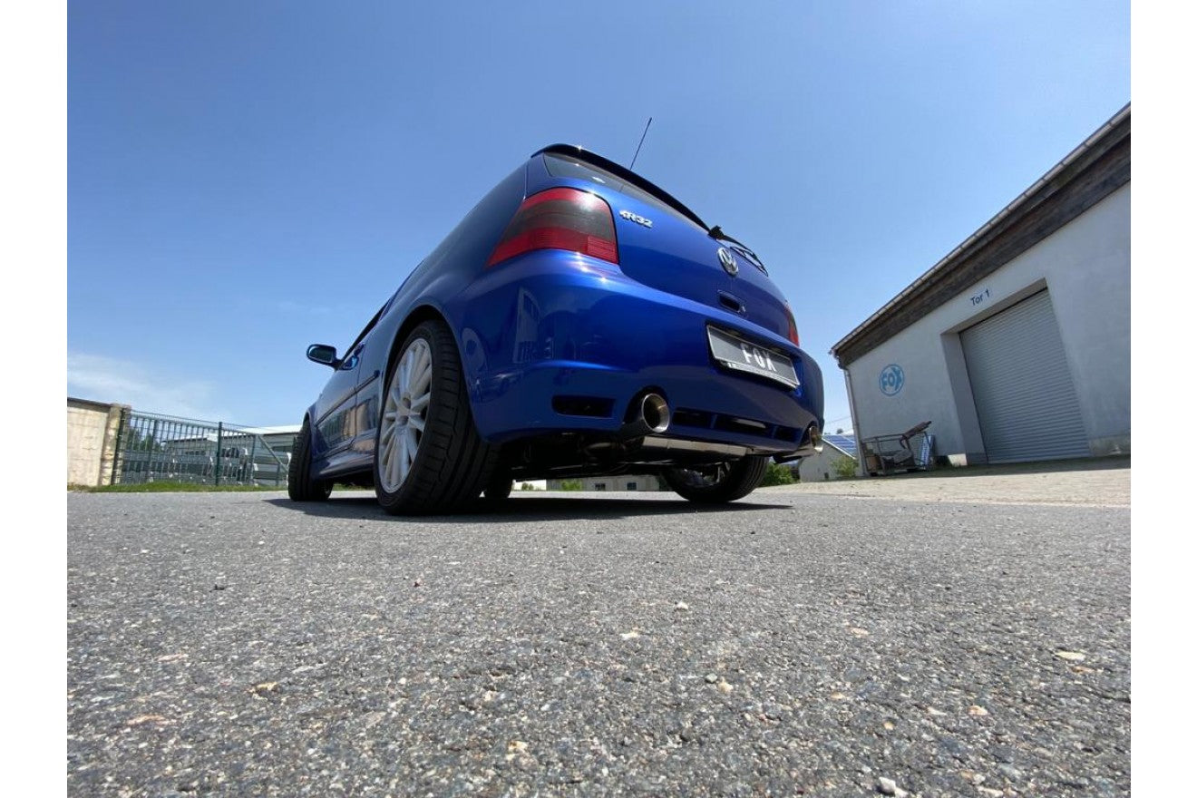 Fox Duplex Auspuff Sportauspuff Komplettanlage für VW Golf IV R32 3,2l 177kW