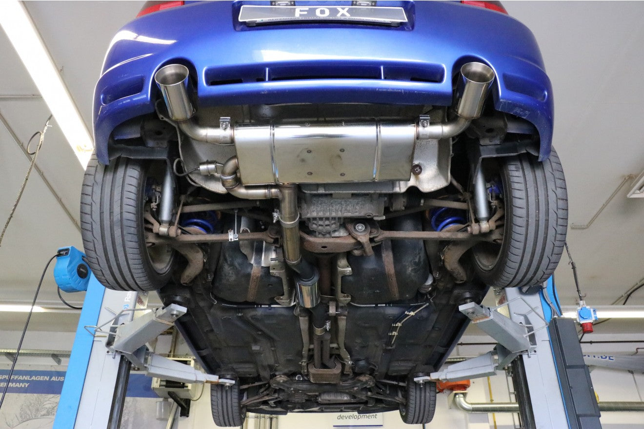 Fox Duplex Auspuff Sportauspuff Komplettanlage für VW Golf IV R32 3,2l 177kW