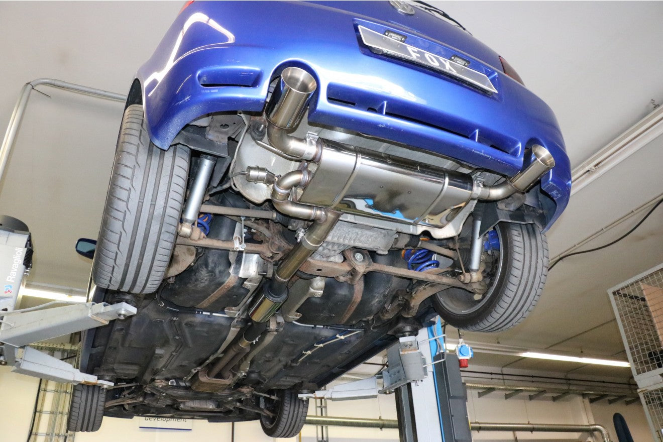 Fox Duplex Auspuff Sportauspuff Komplettanlage für VW Golf IV R32 3,2l 177kW