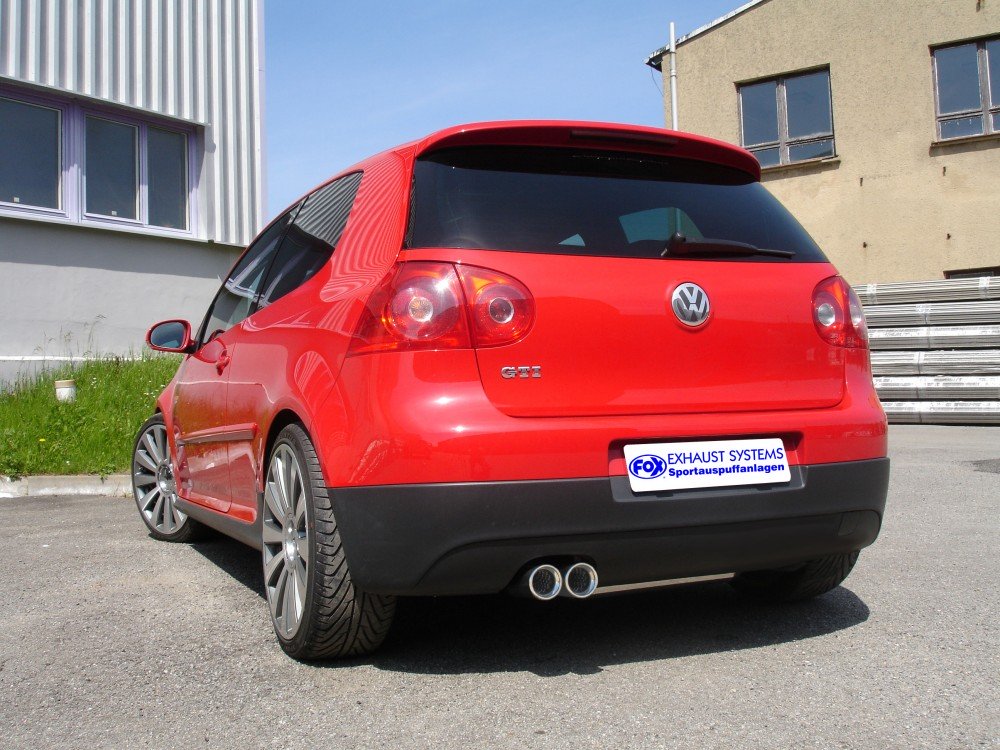 Fox Auspuff Sportauspuff Komplettanlage für VW Golf V 1.4l 55/59/66kW 1.6l