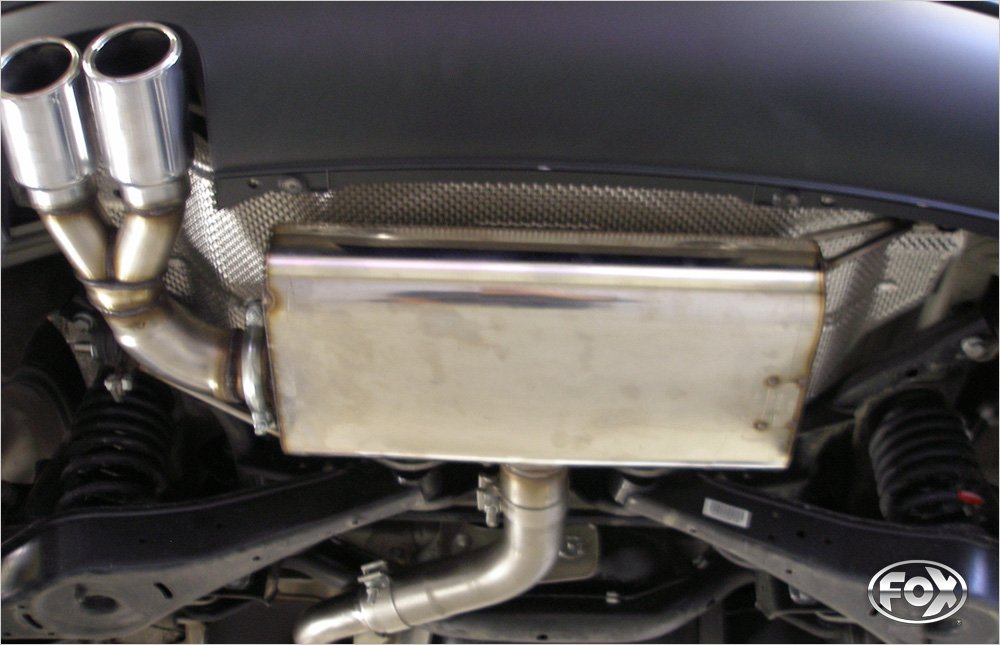 Fox Auspuff Sportauspuff Endschalldämpfer für Seat Leon 1P 1,4l 92kW 1,8l TSI