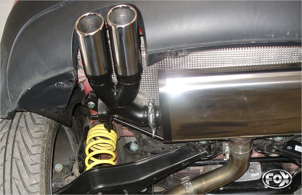 Fox Auspuff Sportauspuff Endschalldämpfer für Seat Leon 1P 1,4l 92kW 1,8l TSI