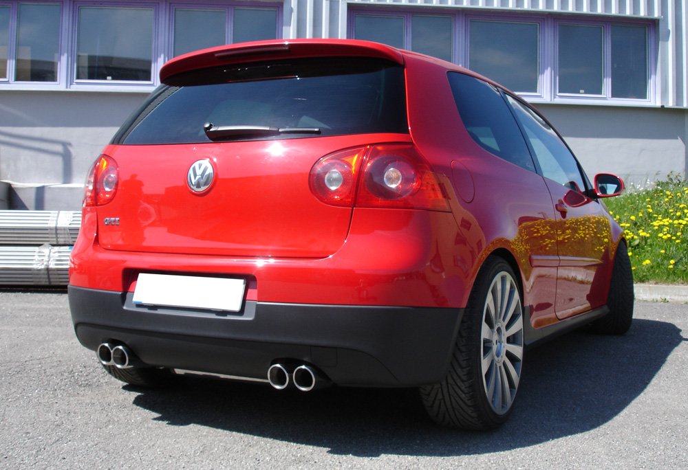 Fox Duplex Auspuff Sportauspuff Komplettanlage für VW Golf V GTD 2.0 TDI