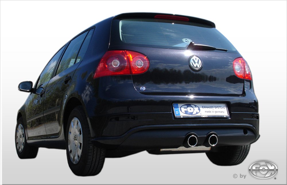 Fox Auspuff Sportauspuff Komplettanlage für VW Golf V 1.9 TDI 66/77kW 2.0l SDI