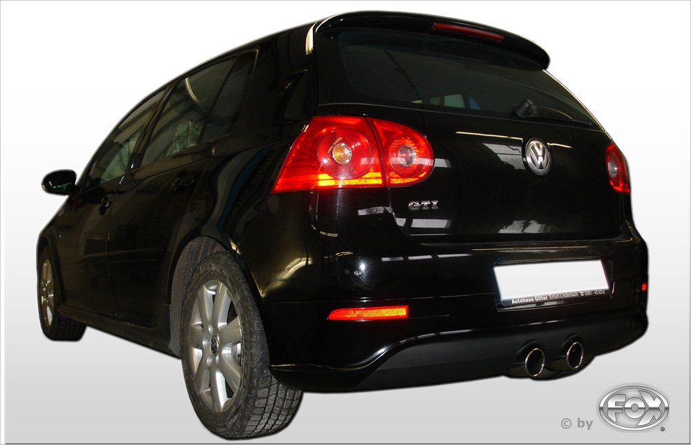 Fox Auspuff Sportauspuff Komplettanlage für VW Golf V GTI/ GTD 2.0 GTD 125kW