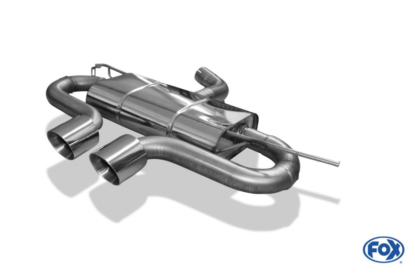 Fox Auspuff Sportauspuff Endschalldämpfer für VW Golf V GTI GTD + VW Golf VI GTI