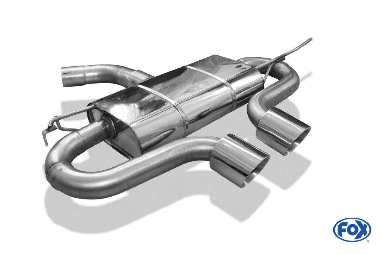 Fox Auspuff Sportauspuff Endschalldämpfer für VW Golf V GTI GTD + VW Golf VI GTI