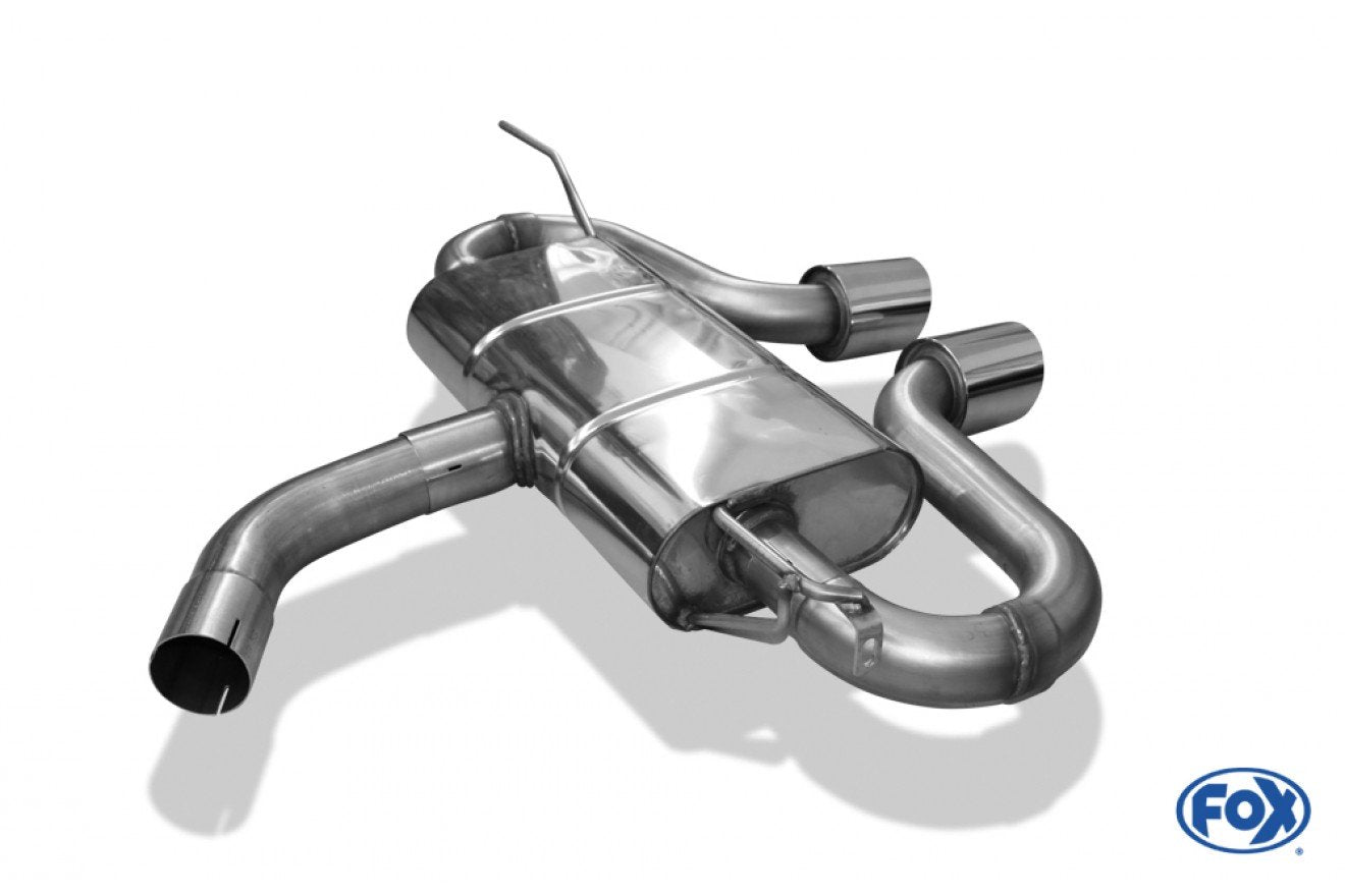 Fox Auspuff Sportauspuff Endschalldämpfer für VW Golf V GTI GTD + VW Golf VI GTI