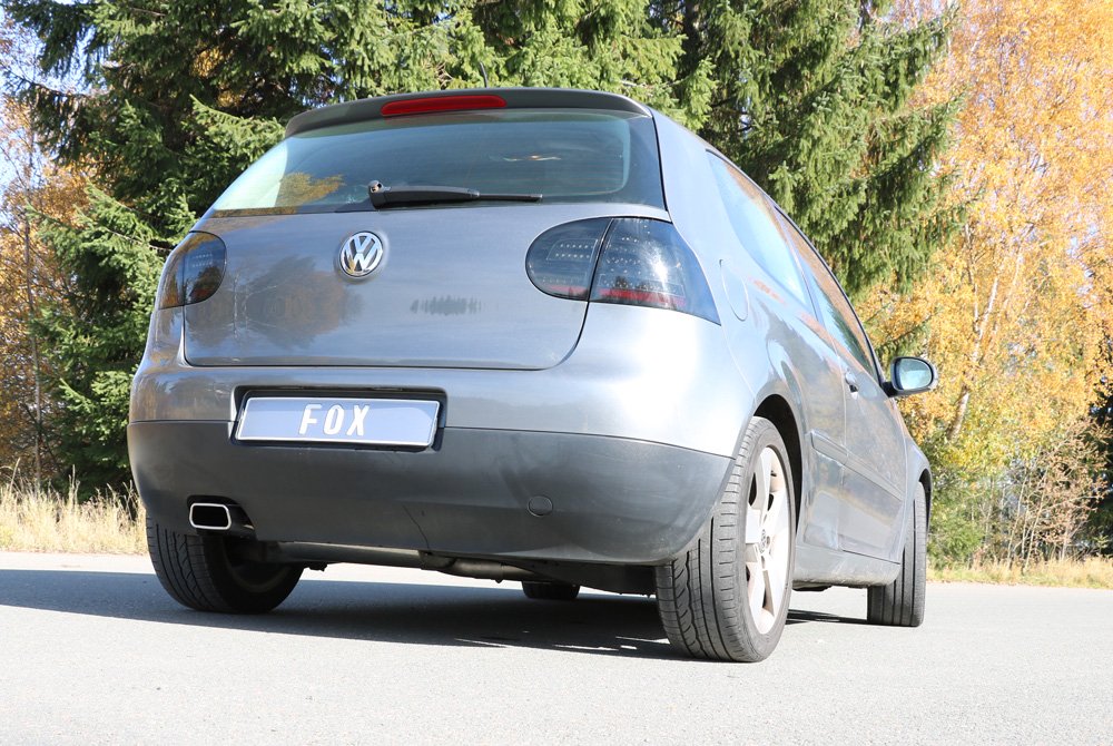 Fox Auspuff Sportauspuff Komplettanlage für VW Golf V 4motion 2.0l TDI 103/110kW