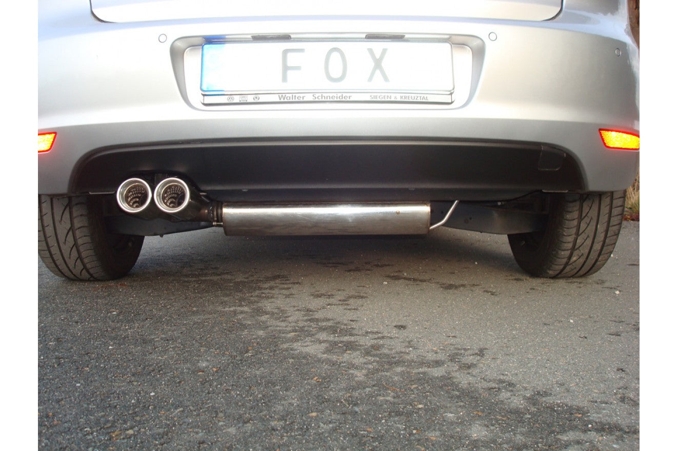 Fox Auspuff Sportauspuff Endschalldämpfer für VW Golf VI 1.2 1.4 1.6 2.0 TDI