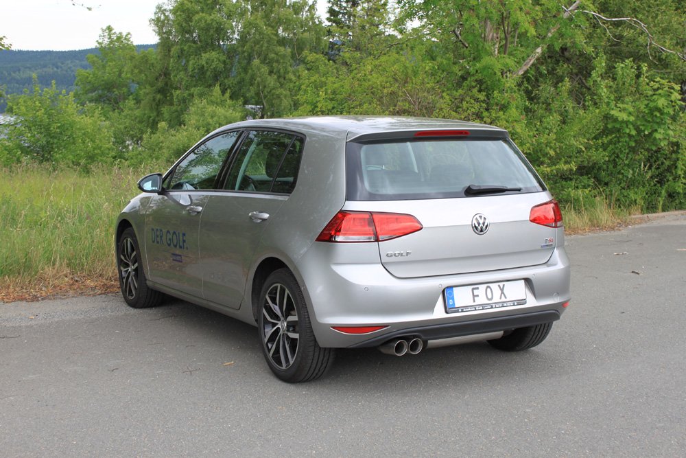 Fox Auspuff Sportauspuff Komplettanlage für VW Golf VII 1.2l 1.4l 1.6l 2.0l
