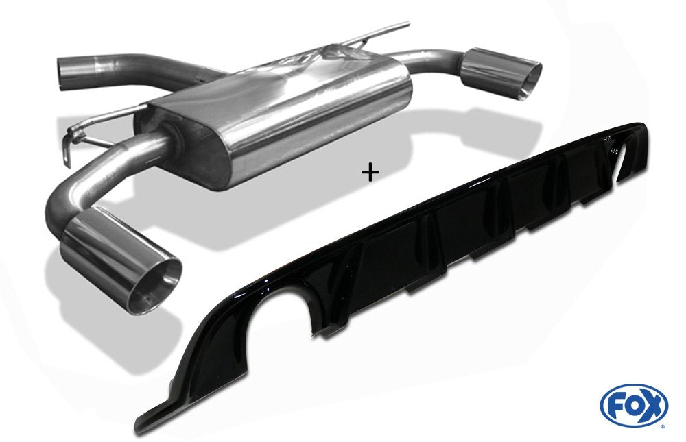 Fox Duplex Auspuff Sportauspuff Komplettanlage für VW Golf 7 Facelift 1.5l 110kW