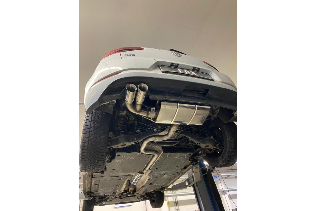 Fox Auspuff Sportauspuff Komplettanlage für VW Golf VII GTE 1,4l 110kW