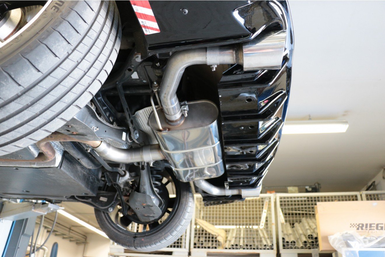 Fox Duplex Auspuff Sportauspuff Komplettanlage für VW Golf 8 GTE mit Einsatz 1.4