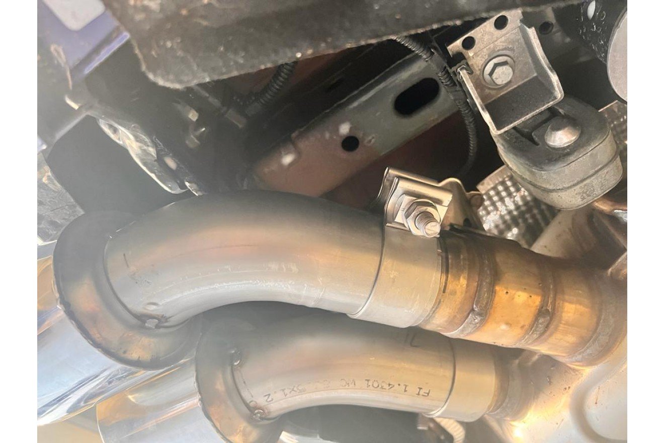 Fox Duplex Endrohrpaar für VW Golf 8 R Endrohre rechts/links 2x100 Typ 25 2.0l