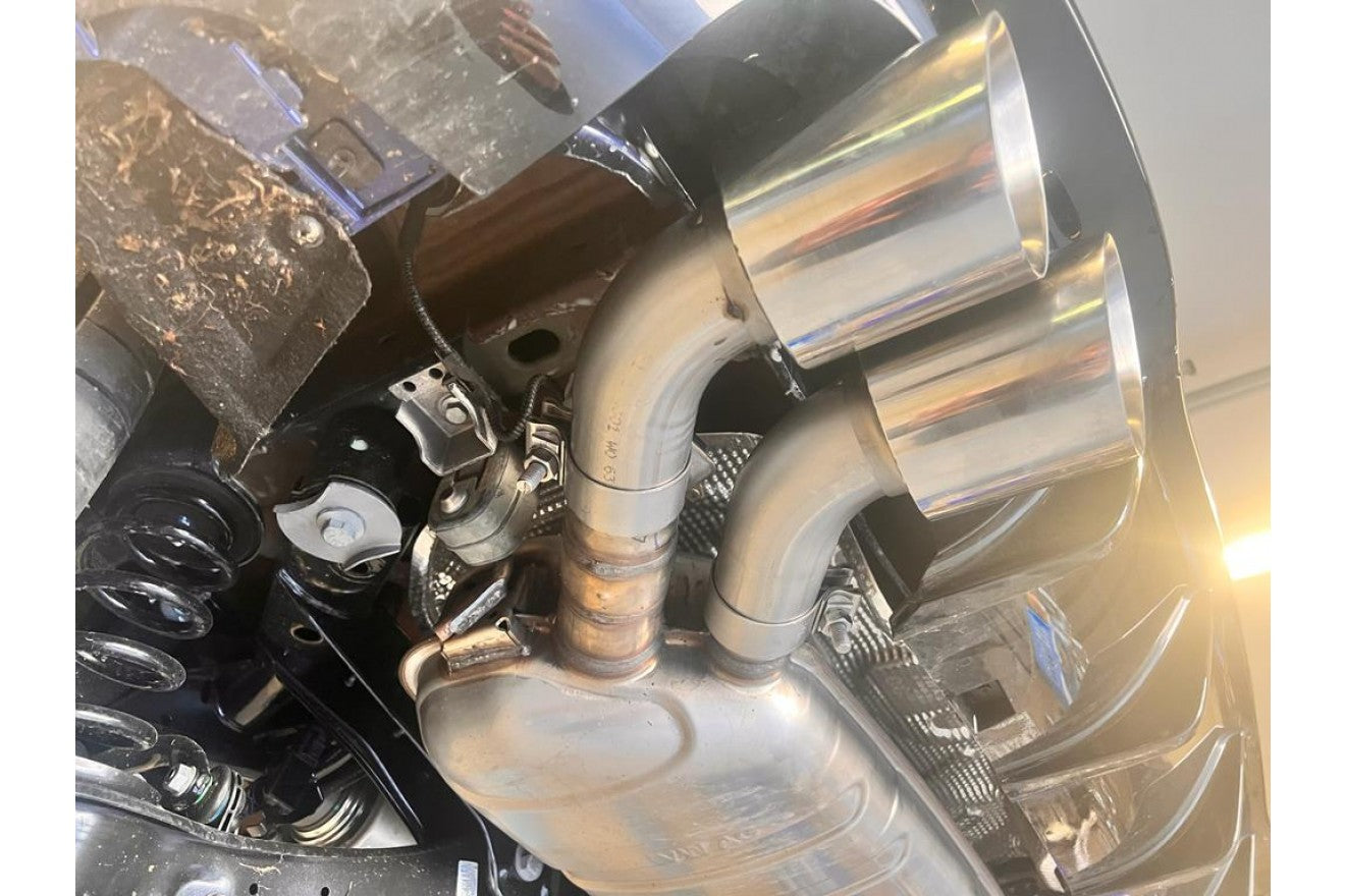 Fox Duplex Endrohrpaar für VW Golf 8 R Endrohre rechts/links 2x100 Typ 25 2.0l