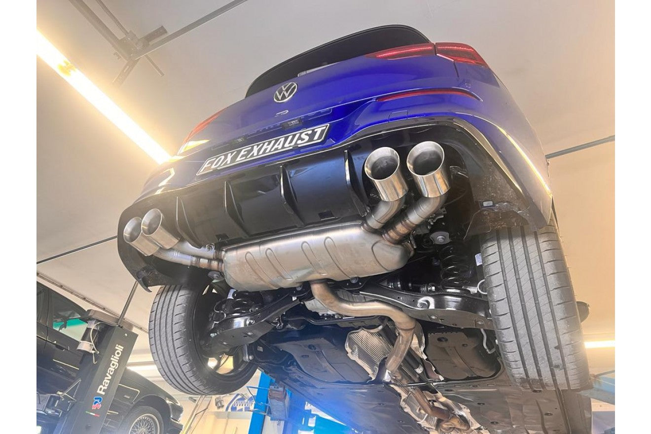 Fox Duplex Endrohrpaar für VW Golf 8 R Endrohre rechts/links 2x100 Typ 25 2.0l