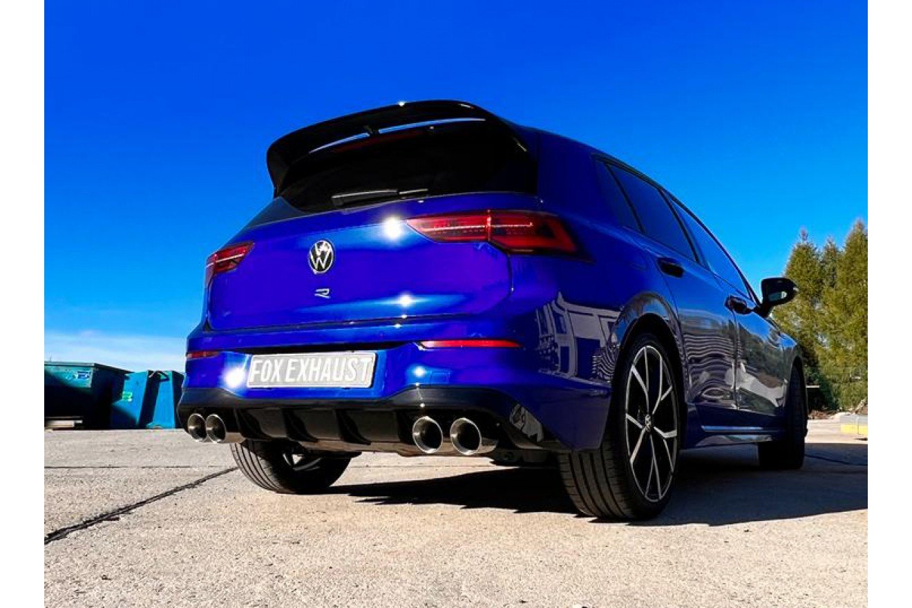 Fox Duplex Endrohrpaar für VW Golf 8 R Endrohre rechts/links 2x100 Typ 25 2.0l