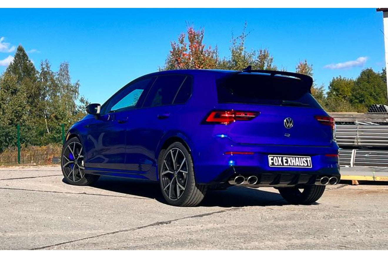 Fox Duplex Endrohrpaar für VW Golf VIII R Endrohre rechts/links 2x115x85 Typ 2.0