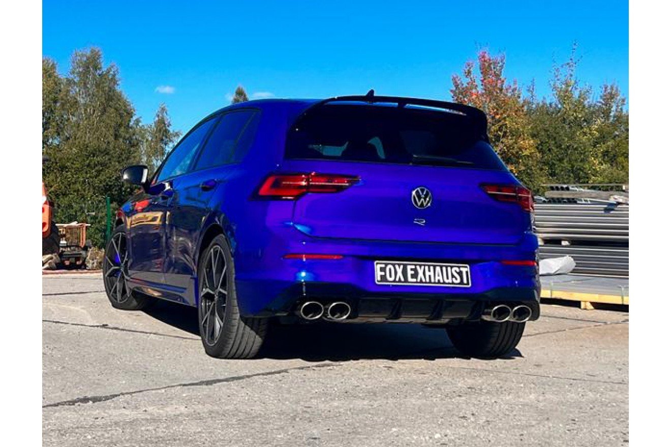 Fox Duplex Endrohrpaar für VW Golf VIII R Endrohre rechts/links 2x115x85 Typ 2.0