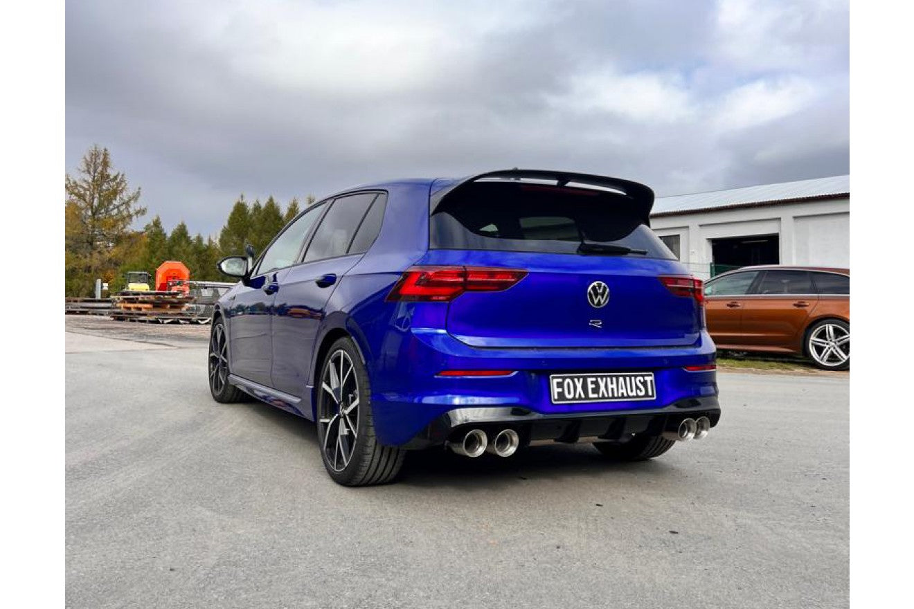 Fox Duplex Auspuff Sportauspuff Komplettanlage für VW Golf 8 R Halbanlage ab 2.0