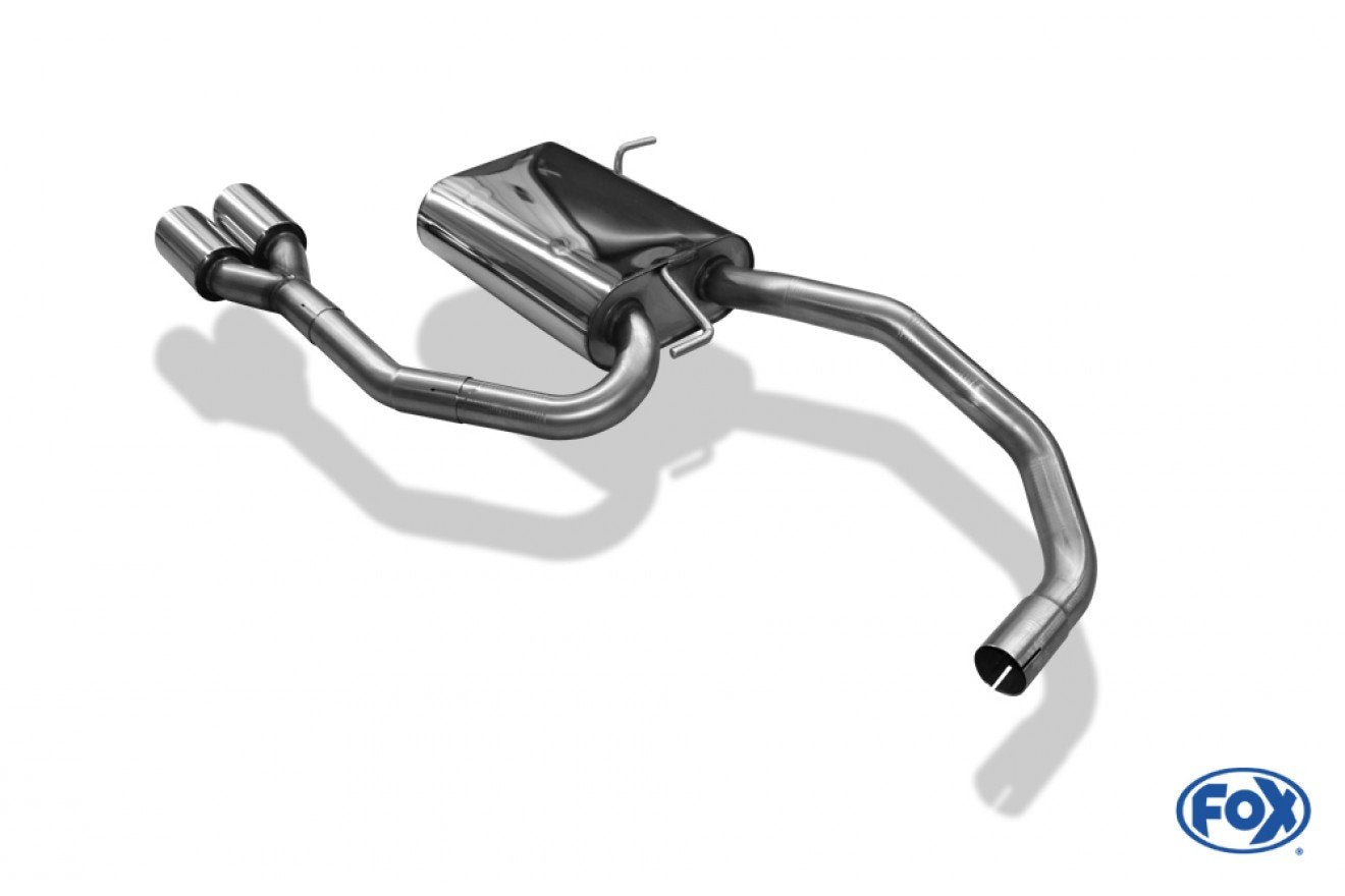 Fox Auspuff Sportauspuff Endschalldämpfer für VW Lupo 6X 1,4l 74/77kW 1,6l 92kW