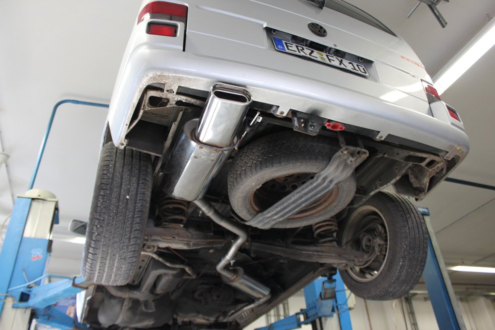 Fox Auspuff Sportauspuff Endschalldämpfer für VW Bus T4 2,5l 81/85kW 2,8l