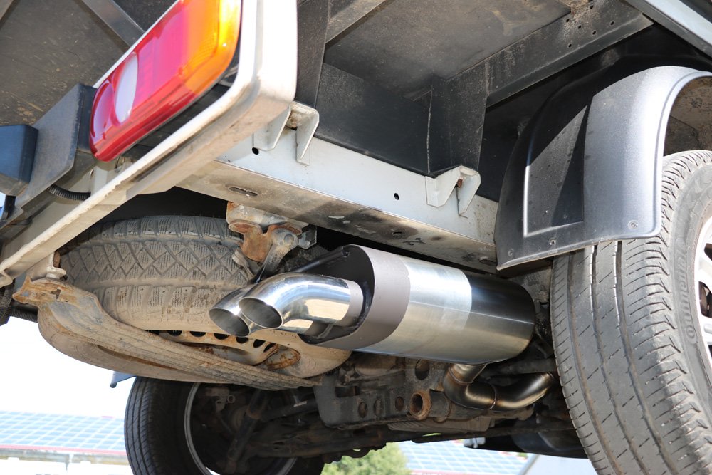 Fox Auspuff Sportauspuff Endschalldämpfer für VW T5 Pritsche Doppelkabine 2,0l